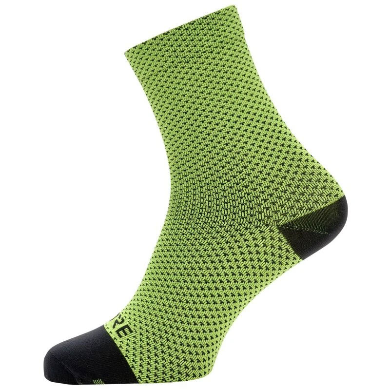 GORE C3 Dot Mid Socks neon yellow/black